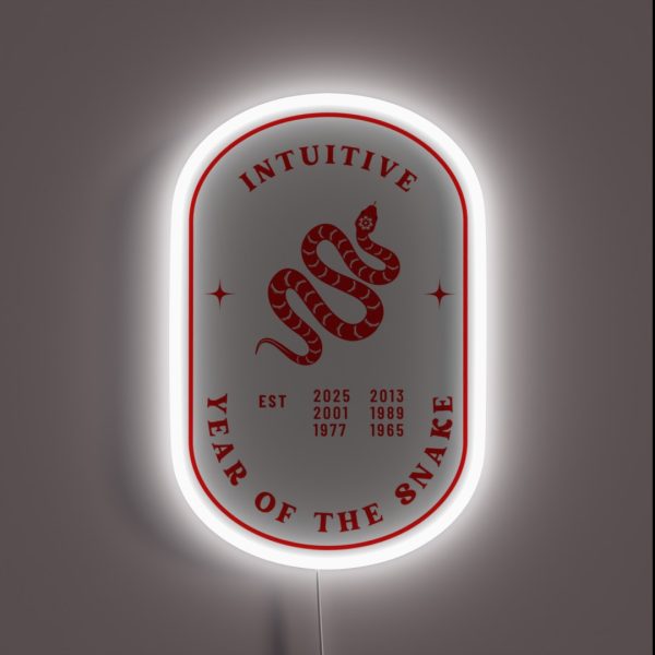 Year Of The Snake Chinese Zodiac Intuitive RGB Neon Sign