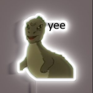 Yee Dinosaur Maym Version 1 Video Quality Black Text RGB Neon Sign Yee Dinosaur Maym Version 1 Video Quality Black Text RGB Neon Sign