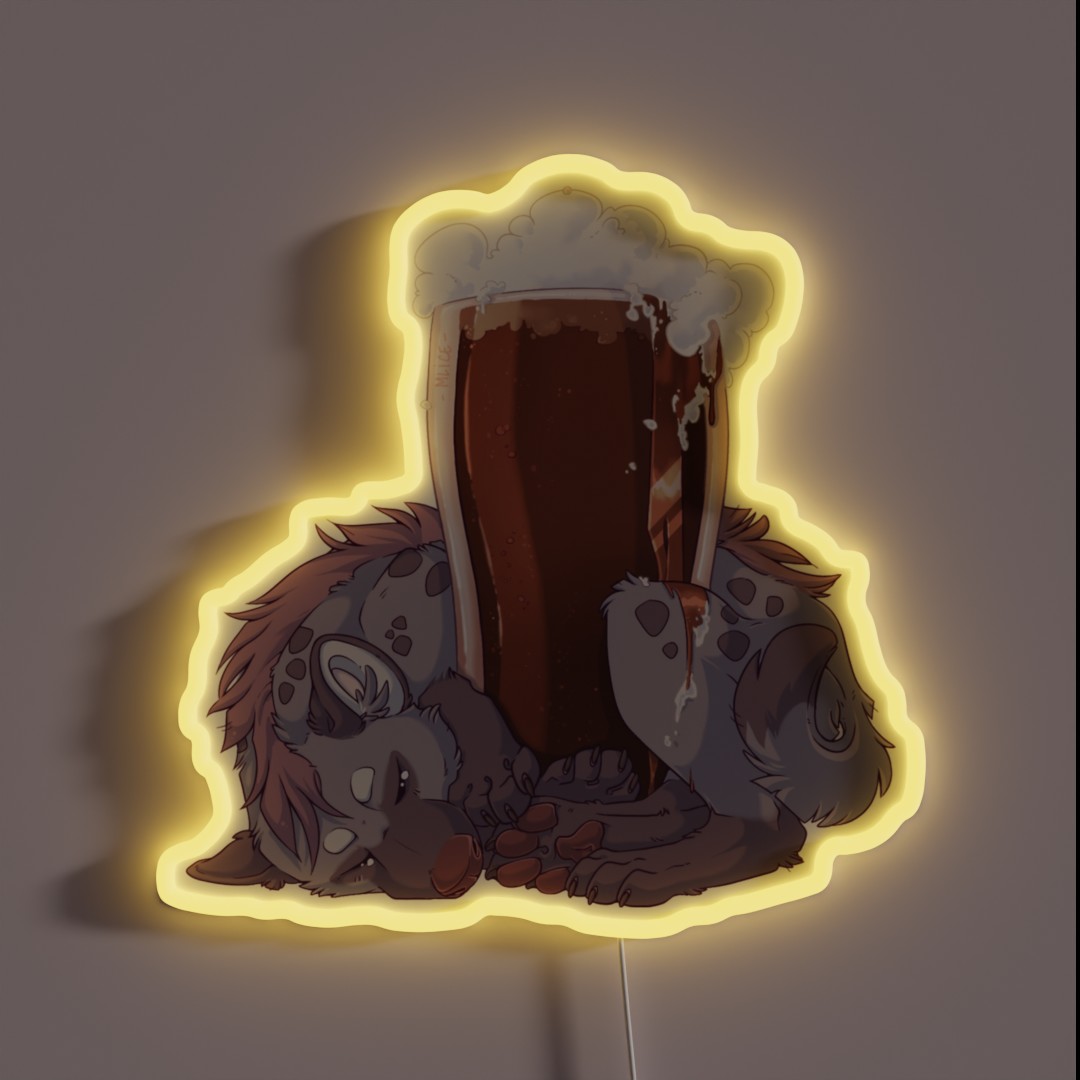 Yeen Beer Brown Pint RGB Neon Sign Yeen Beer Brown Pint RGB Neon Sign