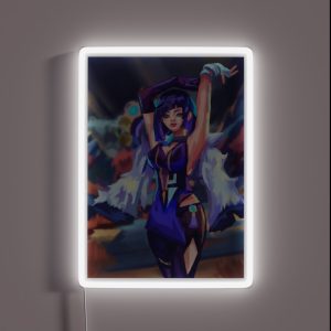 Yelan Genshin Impact Anime Fan Art RGB Neon Sign