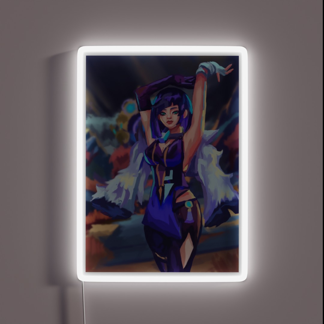 Yelan Genshin Impact Anime Fan Art RGB Neon Sign Yelan Genshin Impact Anime Fan Art RGB Neon Sign