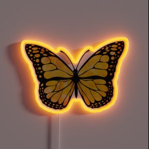 Yellow Butterfly Aesthetic RGB Neon Sign