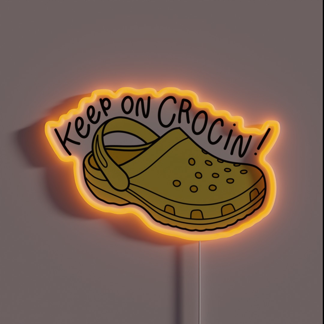 Yellow Croc RGB Neon Sign Yellow Croc RGB Neon Sign