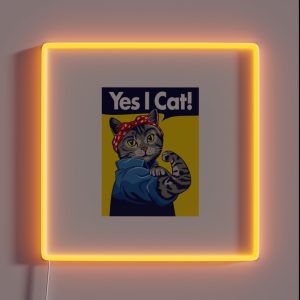 Yes I Cat RGB Neon Sign