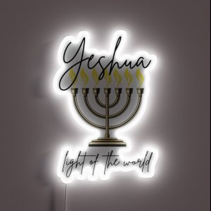 Yeshua Light Of The World RGB Neon Sign