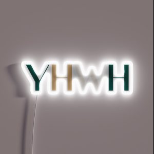 YHWH RGB Neon Sign