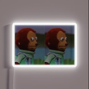 Yikes Monkey Meme RGB Neon Sign