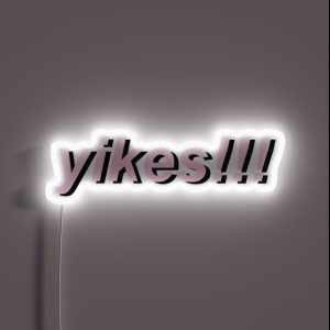 Yikes RGB Neon Sign