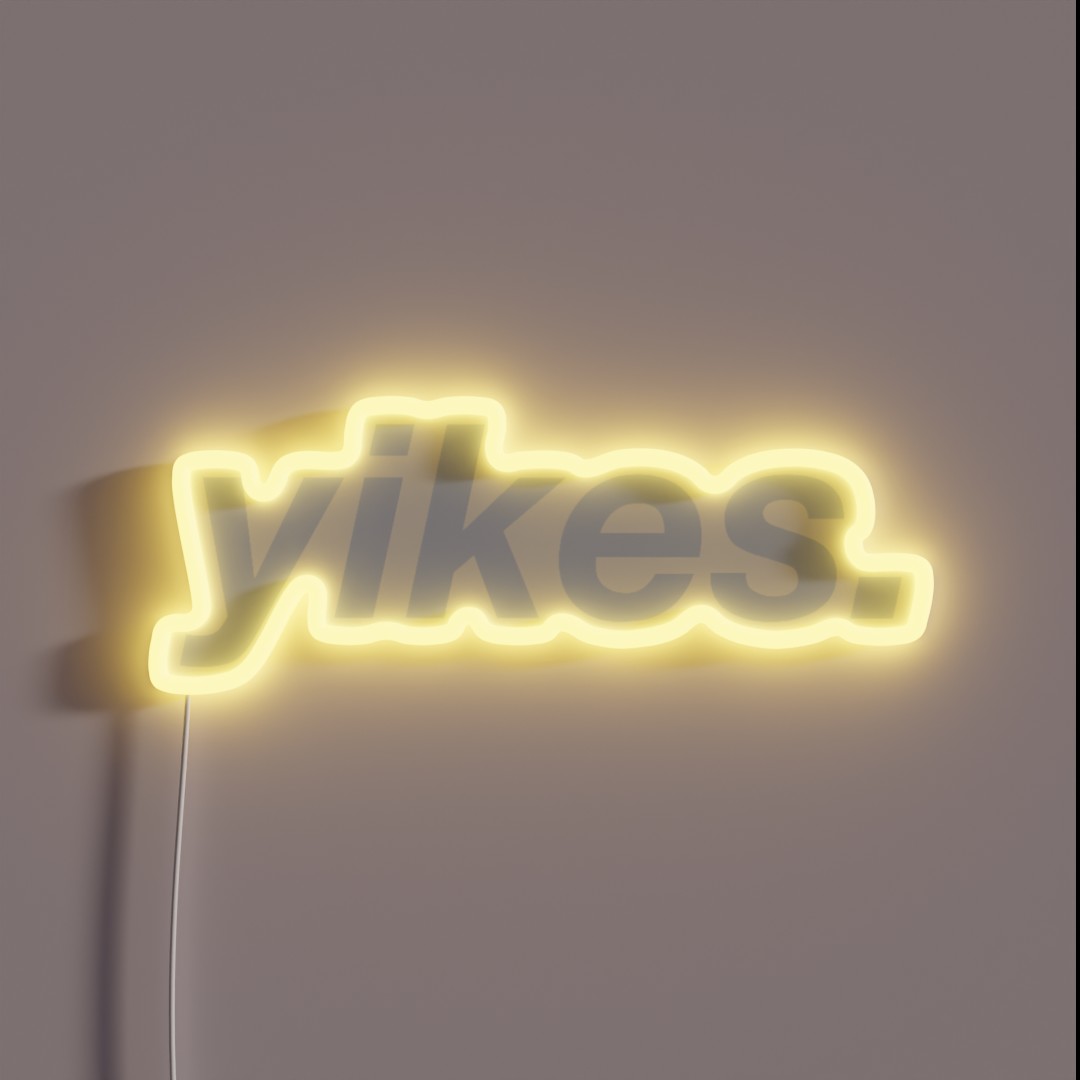 Yikes RGB Neon Sign Yikes RGB Neon Sign