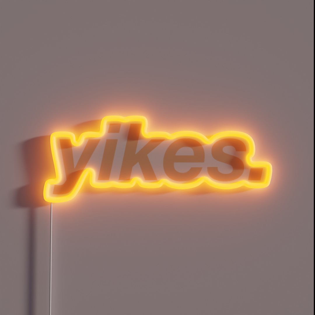Yikes RGB Neon Sign Yikes RGB Neon Sign