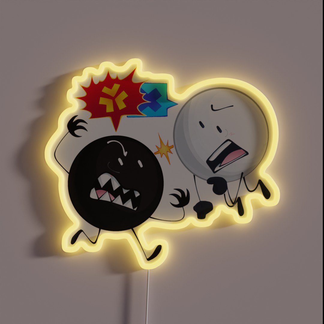 Yin Yang Clashing RGB Neon Sign Yin Yang Clashing RGB Neon Sign