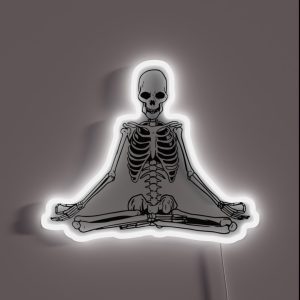 Yoga Meditating Skeleton RGB Neon Sign Yoga Meditating Skeleton RGB Neon Sign