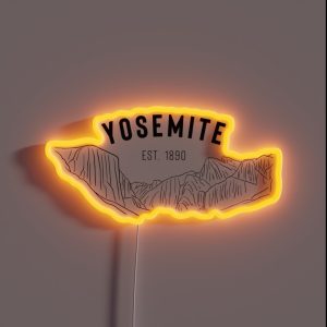 Yosemite National Park Tunnel View RGB Neon Sign