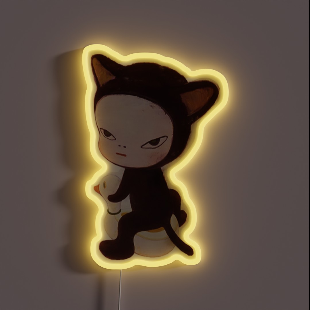 Yoshimoto Nara Kitty RGB Neon Sign Yoshimoto Nara Kitty RGB Neon Sign