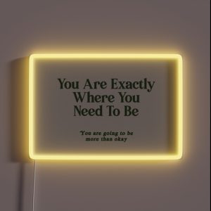 You Are Exactly Where You Need To Be RGB Neon Sign