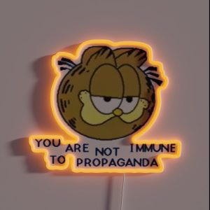 You Are Not Immune To Propaganda RGB Neon Sign You Are Not Immune To Propaganda RGB Neon Sign