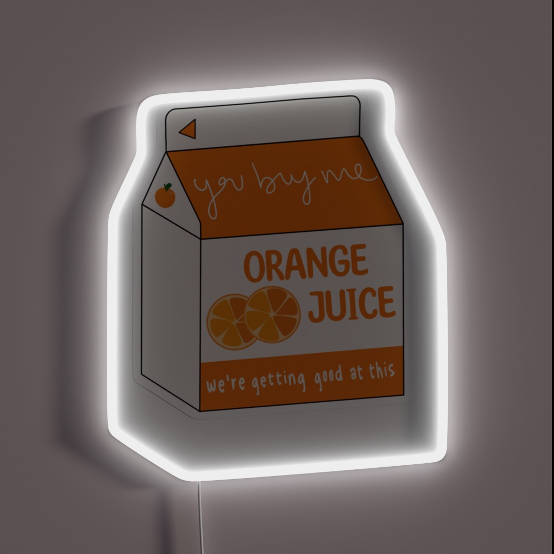 You Buy Me Orange Juice 400 Lux RGB Neon Sign You Buy Me Orange Juice 400 Lux RGB Neon Sign
