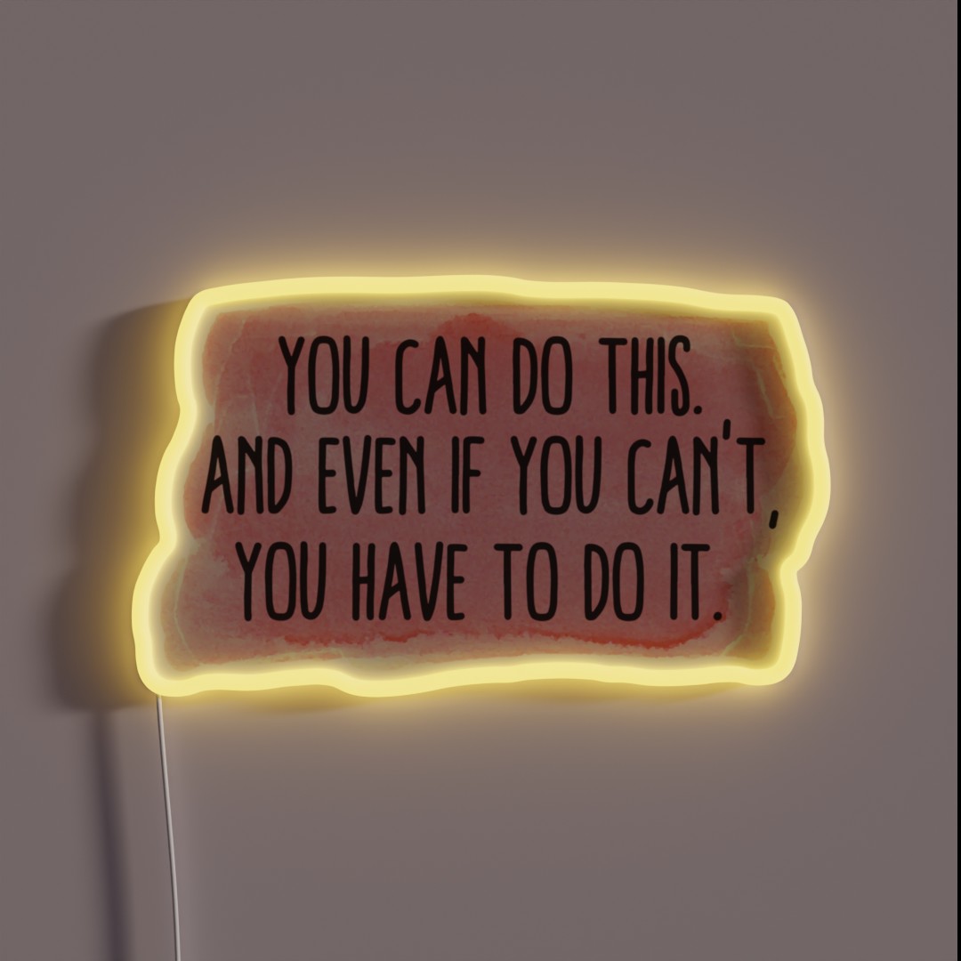 You Can Do This Motivation Quote Pink RGB Neon Sign You Can Do This Motivation Quote Pink RGB Neon Sign