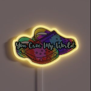 You Croc My World RGB Neon Sign You Croc My World RGB Neon Sign