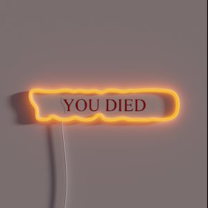 YOU DIED RGB Neon Sign