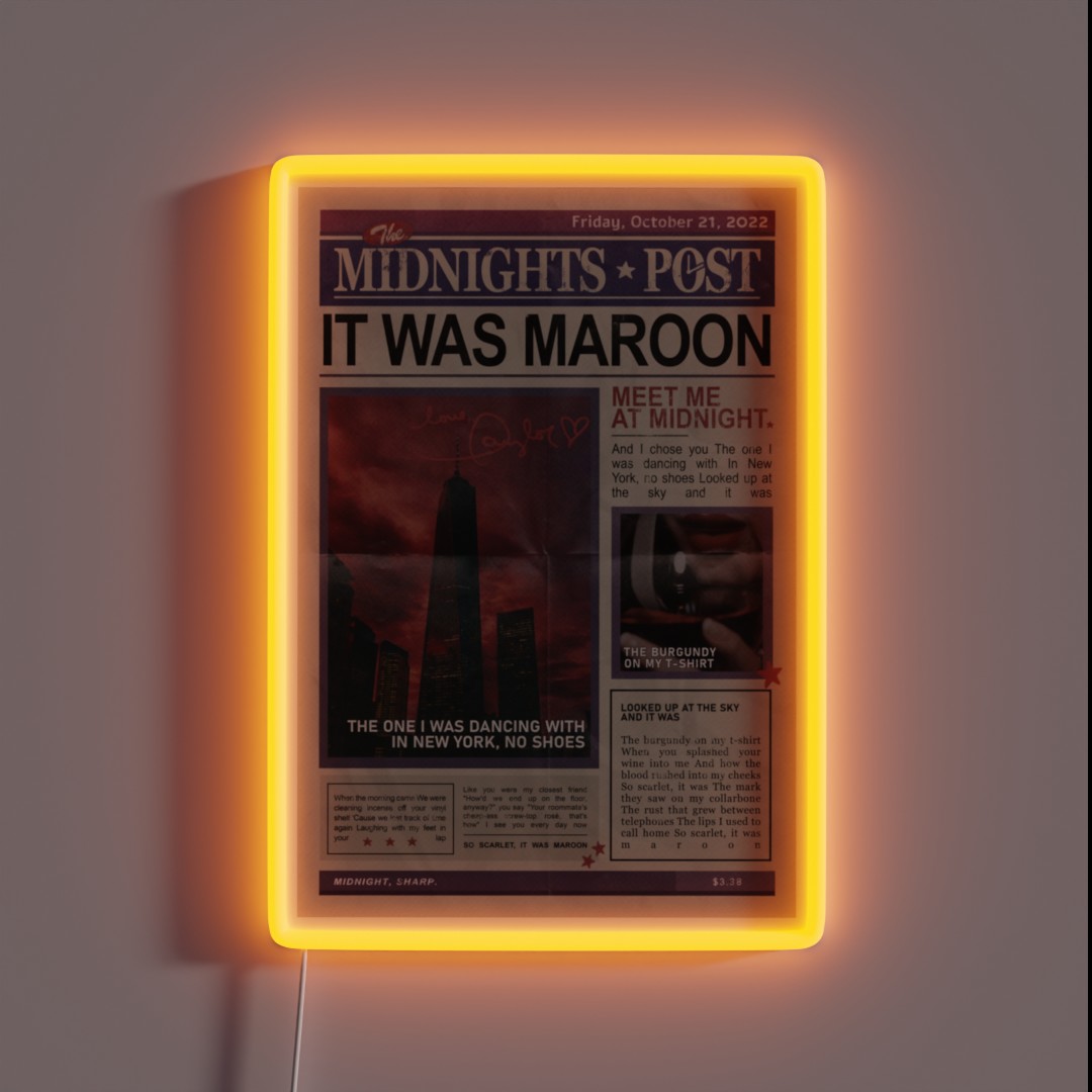 You Splashed Your Wine Into Me RGB Neon Sign You Splashed Your Wine Into Me RGB Neon Sign