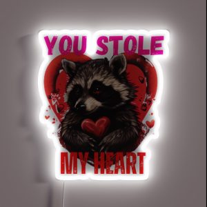 You Stole My Heart Racoon RGB Neon Sign