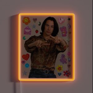 Young Keanu Reeves RGB Neon Sign