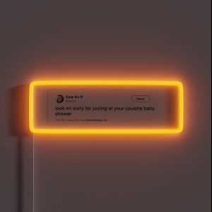 Your Cousins Baby Shower RGB Neon Sign