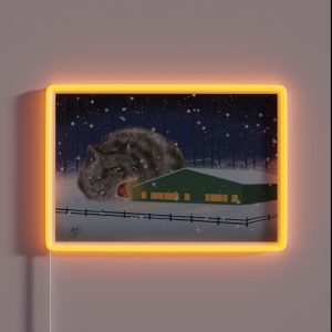 Yule Cat RGB Neon Sign