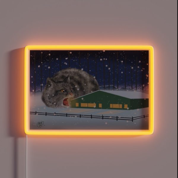 Yule Cat RGB Neon Sign