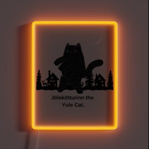 YULE CAT RGB Neon Sign