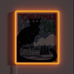 Yule Cat RGB Neon Sign