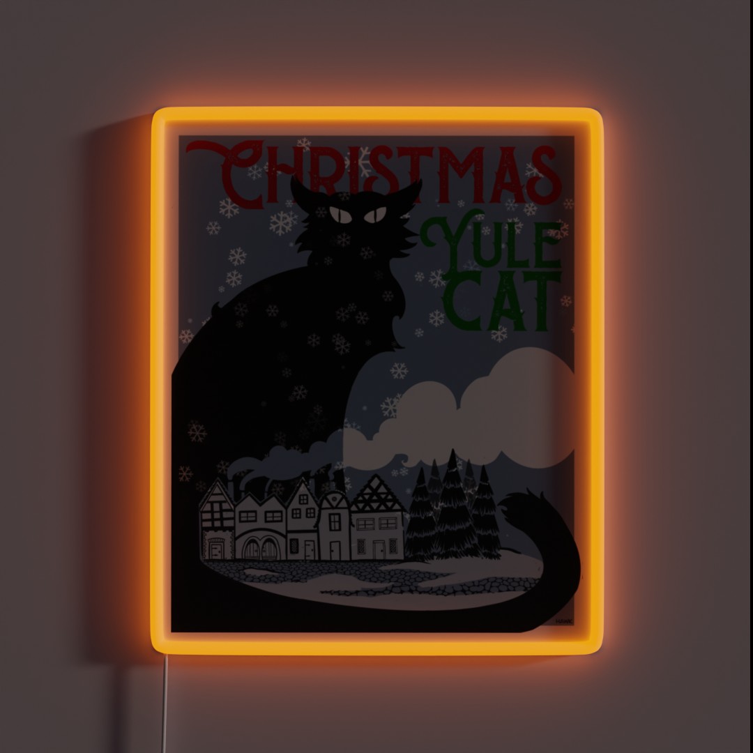 Yule Cat RGB Neon Sign Yule Cat RGB Neon Sign