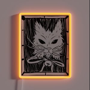 Yule Cat Yule Card RGB Neon Sign