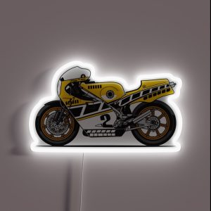 YZR500 Kenny Roberts Race Motorcycle RGB Neon Sign