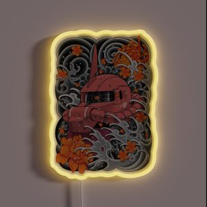 Zaku Char Tattoo RGB Neon Sign