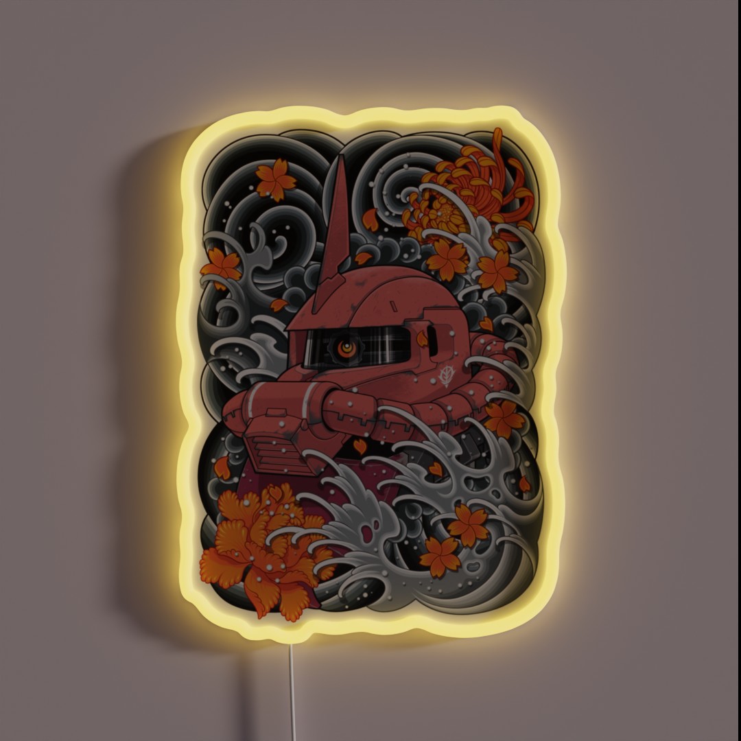Zaku Char Tattoo RGB Neon Sign Zaku Char Tattoo RGB Neon Sign