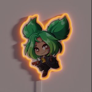 Zeri Spark Of Zaun RGB Neon Sign