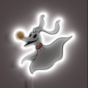 Zero From The Nightmare Before Christmas RGB Neon Sign