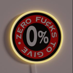 Zero Fs To Give RGB Neon Sign