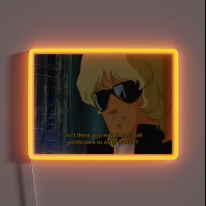 Zeta Gundam Quattro Send All Politicans To Outer Space RGB Neon Sign
