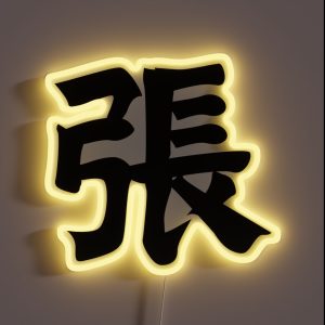 Zhang Chang Cheung Chong Chinese Surname Last Name In White RGB Neon Sign