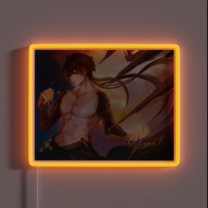 Zhongli Art God Mode RGB Neon Sign