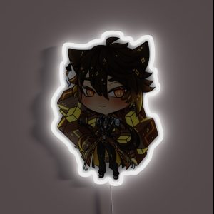Zhongli Blush Genshin Impact RGB Neon Sign