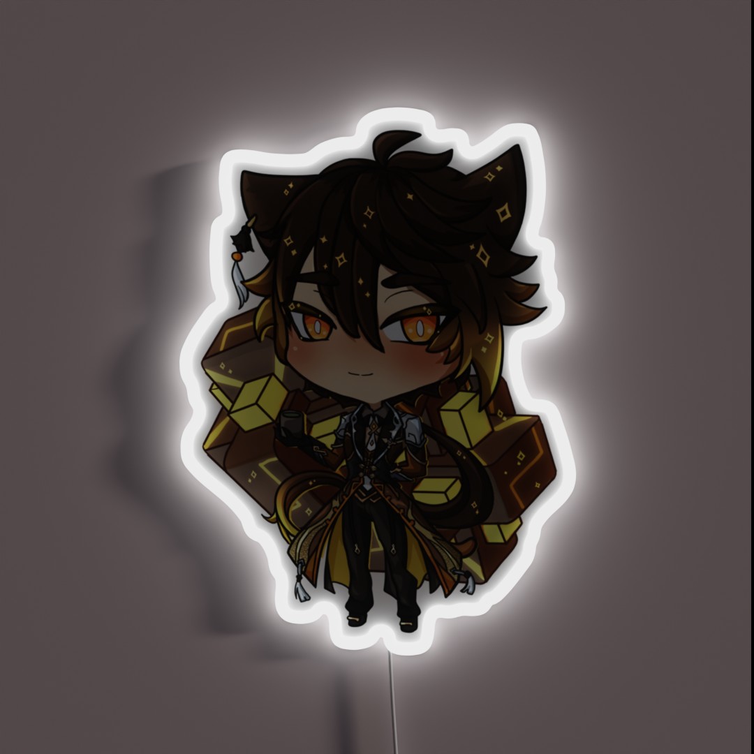 Zhongli Blush Genshin Impact RGB Neon Sign Zhongli Blush Genshin Impact RGB Neon Sign