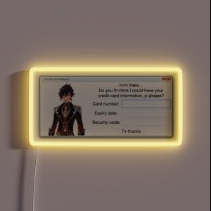 Zhongli Cash Money RGB Neon Sign