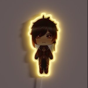 Zhongli Chibi RGB Neon Sign
