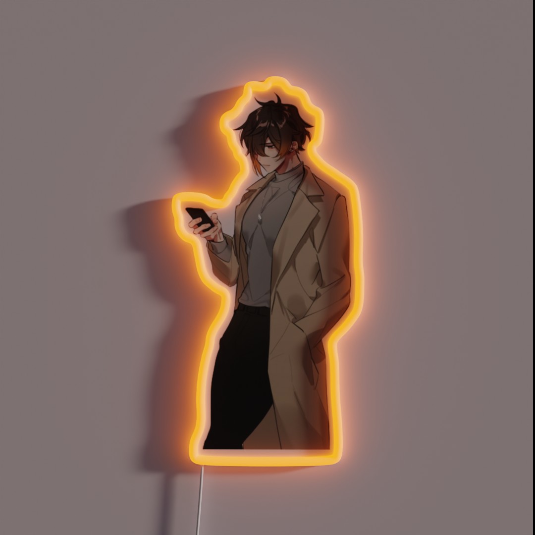 Zhongli Genshin Impact RGB Neon Sign Zhongli Genshin Impact RGB Neon Sign