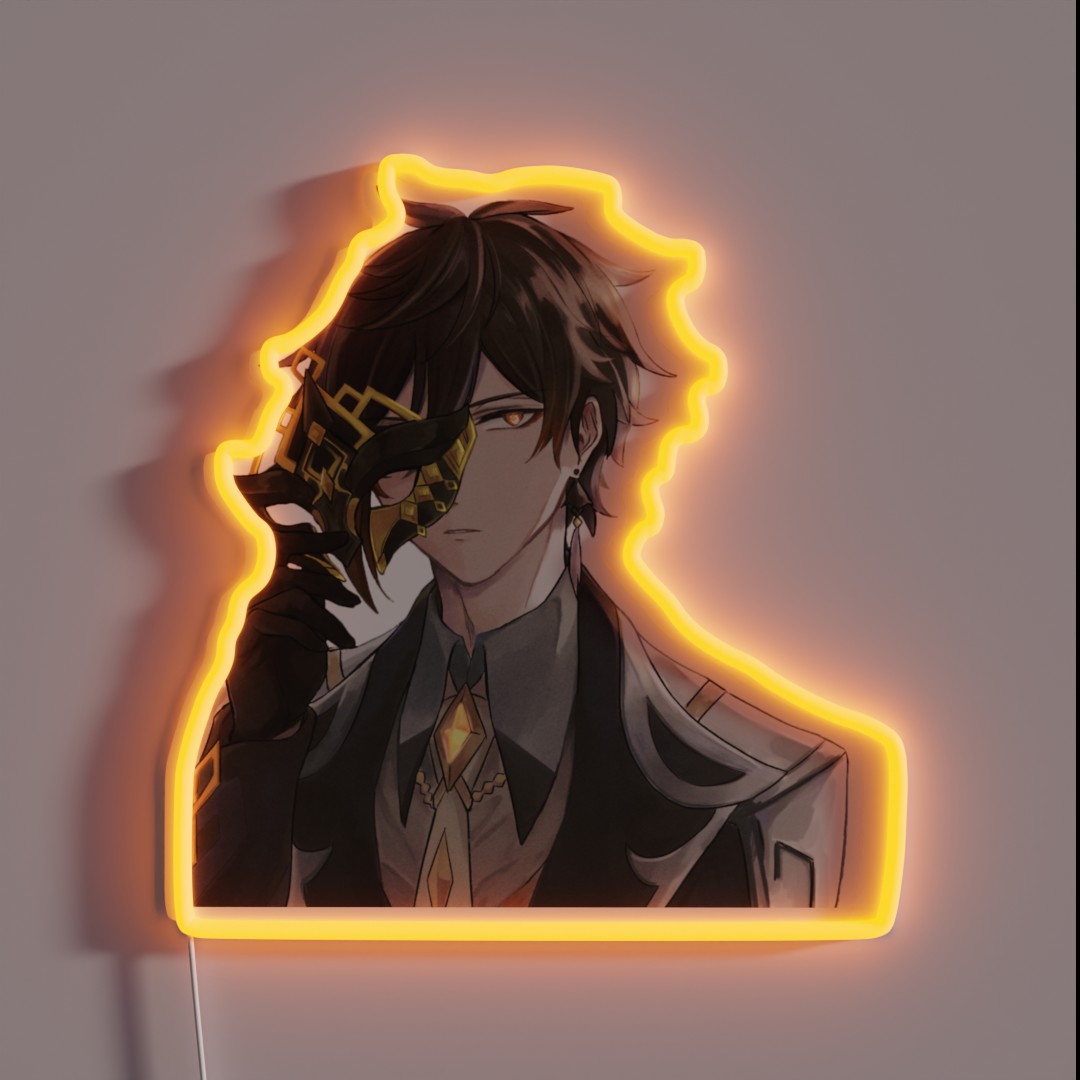 Zhongli Genshin Impact RGB Neon Sign Zhongli Genshin Impact RGB Neon Sign