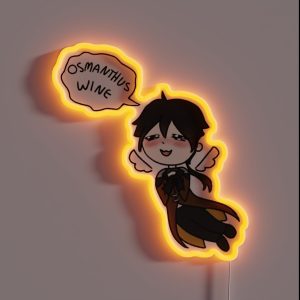 Zhongli Loves Osmanthus Wine RGB Neon Sign Zhongli Loves Osmanthus Wine RGB Neon Sign